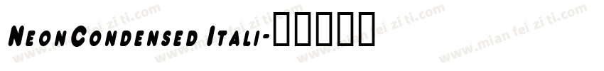 NeonCondensed Itali字体转换
